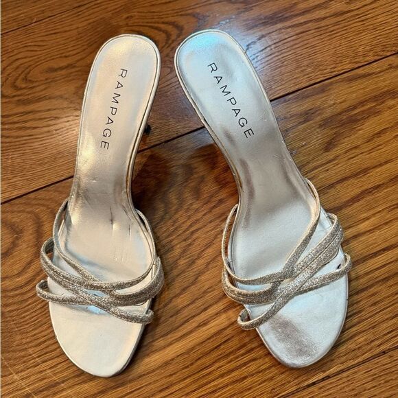 Rampage Silver Women's Heels - Picture 1 of 4